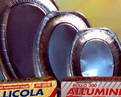 Bobina alluminio mt. 150 | Bobina pellicola mt. 300 | Vassoi in alluminio varie misure